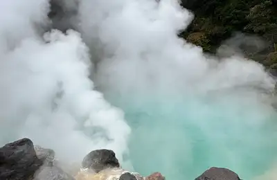 A warm airport welcome, a charming old town, handmade dolls, the Hells of Beppu, and an onsen soak.