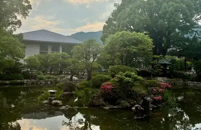 A historic theatre, mochi and matcha at Dazaifu Tenmangu, and a free final evening in Fukuoka.