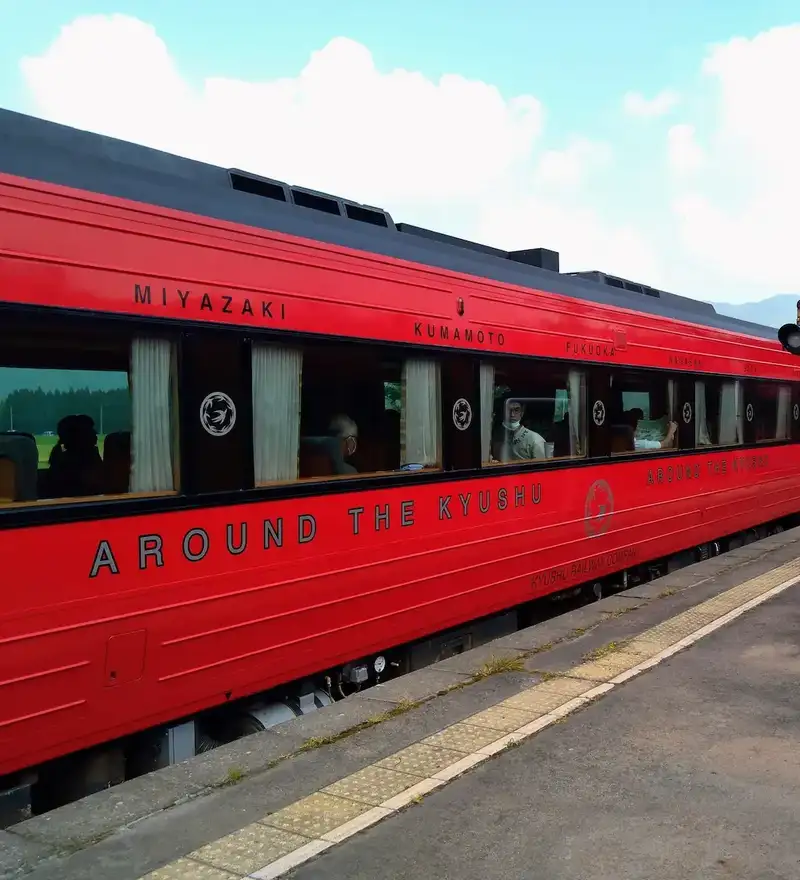 red kyushu train