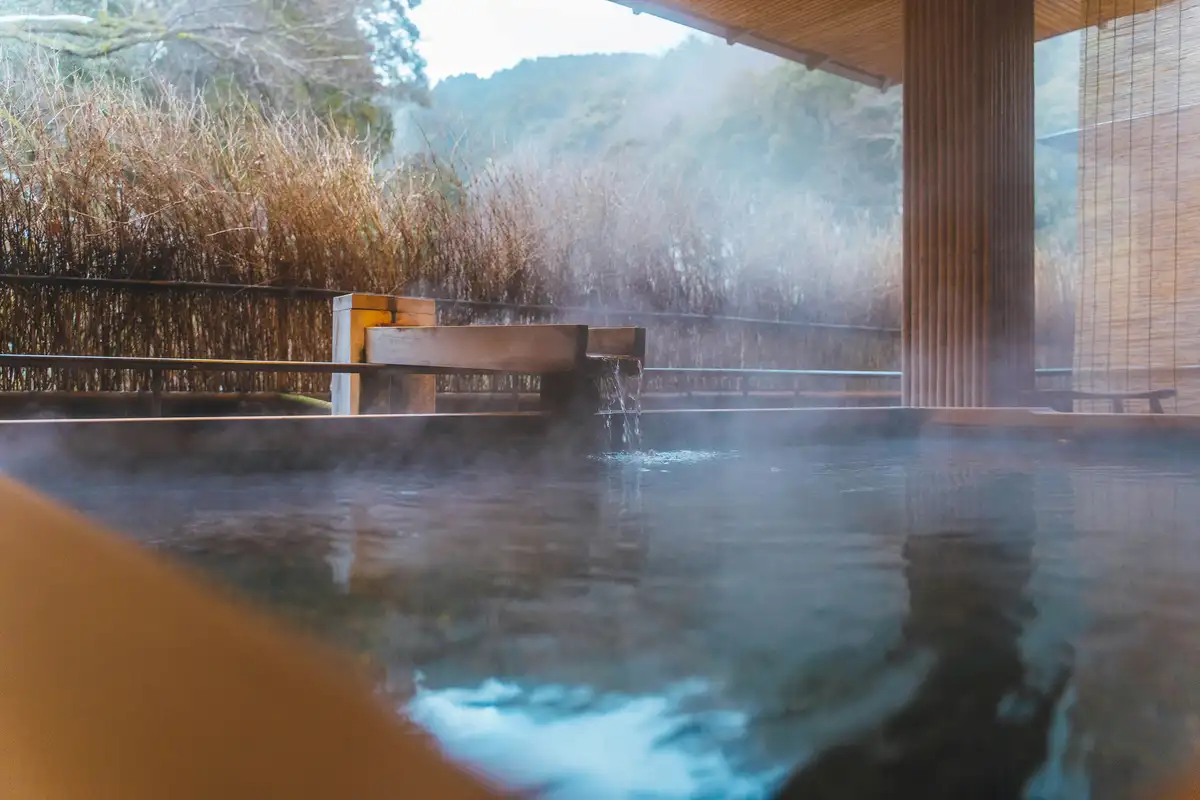 A magnificent Shinto shrine in Kirishima, traditional lunch in Hitoyoshi, onsen bathing and a kaiseki dinner.