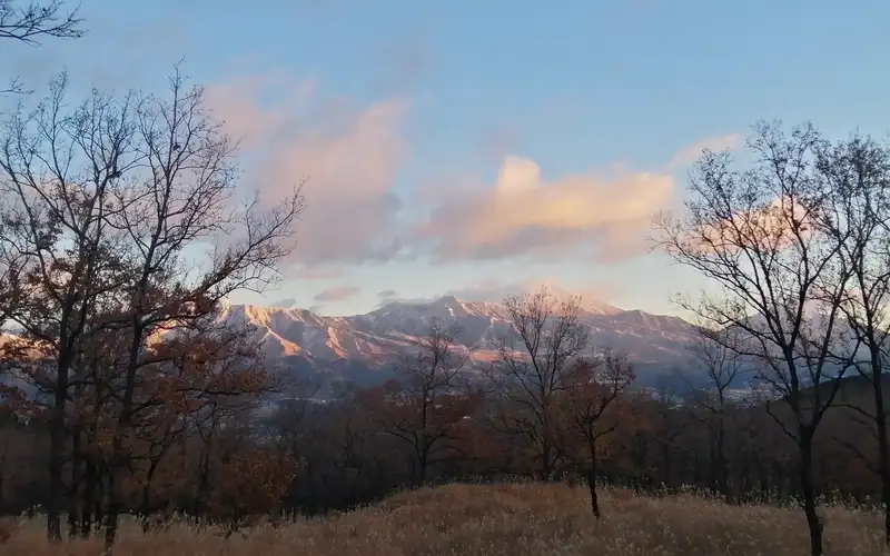 Aso caldera at dawn into Takachiho Gorge