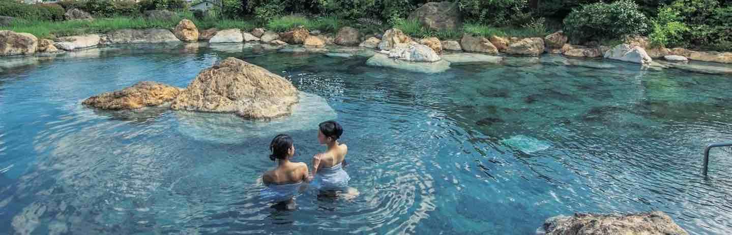 One of Kyushu's natural hot-spring spas
