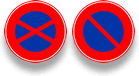 Parking signs Japan